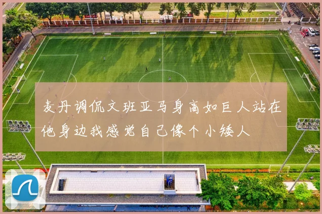 麦丹调侃文班亚马身高如巨人站在他身边我感觉自己像个小矮人
